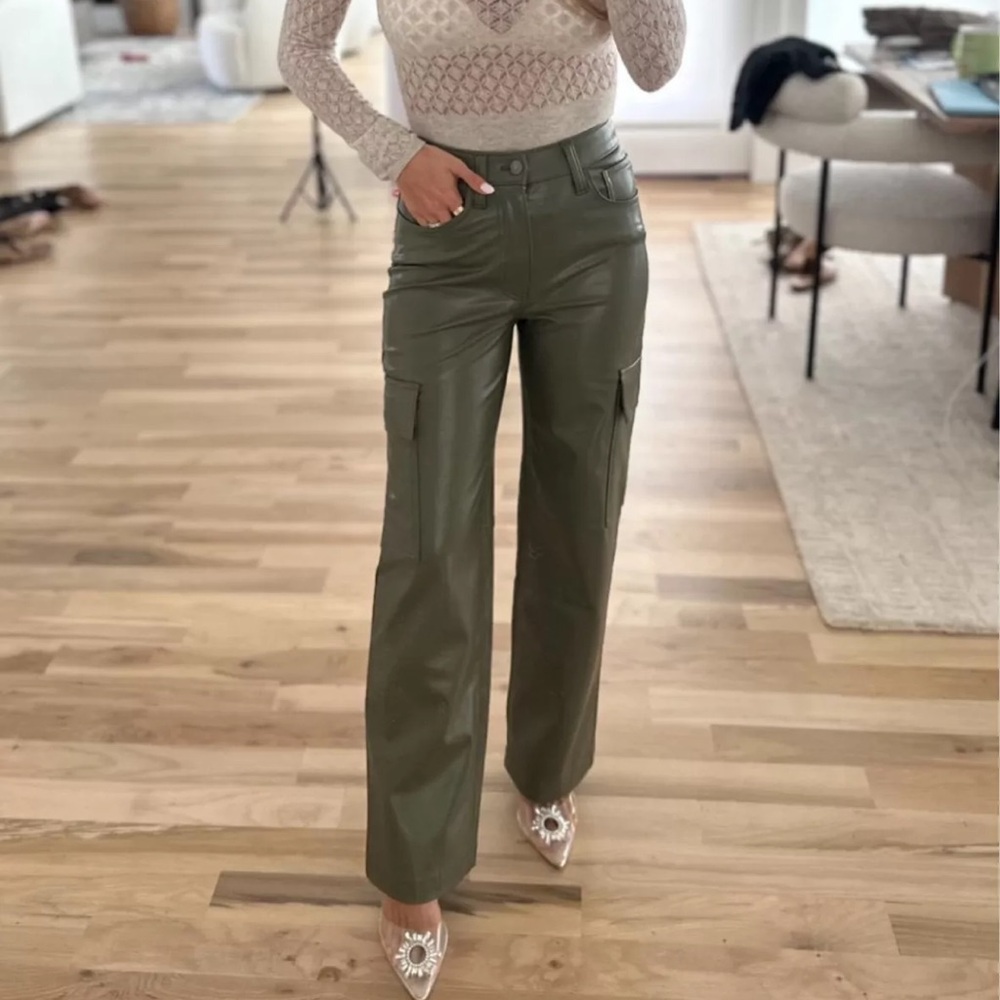 Abercrombie cargo leather pants